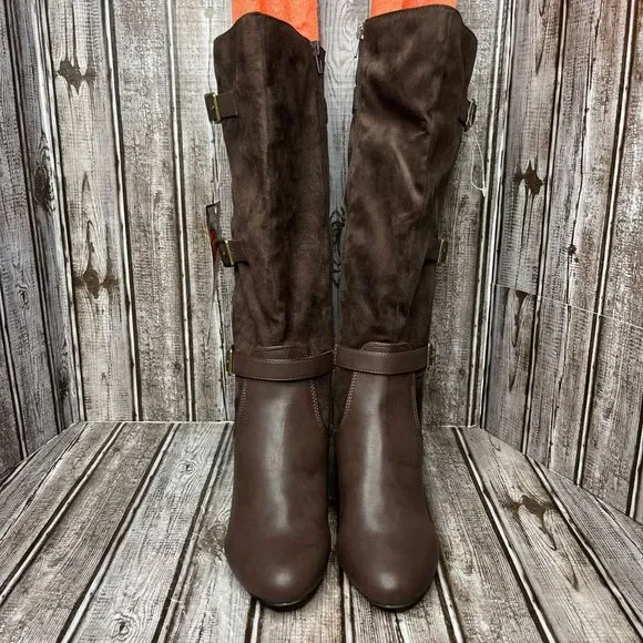 Bella Vita Heeled Boots Brown Size 6 Extra Wide - Picture 2 of 9